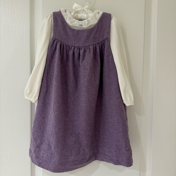 Ralph Lauren Girls’ Bodysuit & Purple Dress Set 24M
